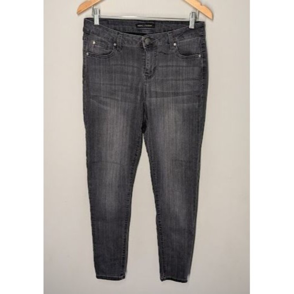 Truth Theory Skinny Jeans Womens Size 10? Black Denim Mid Rise
